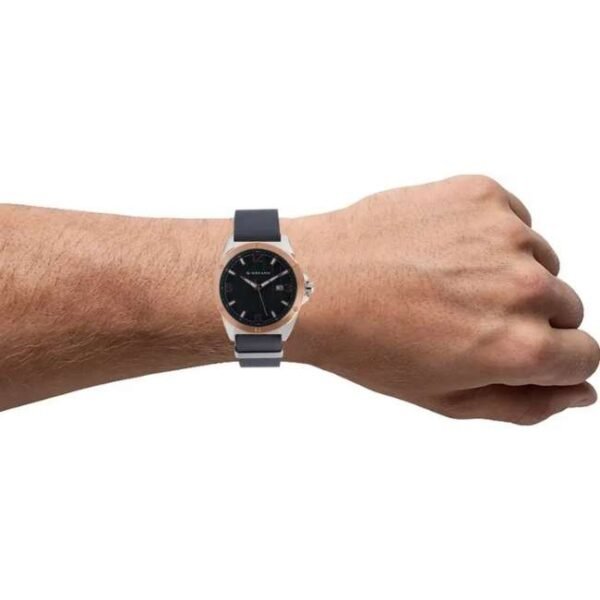 Giordano Mens Analogue Blue Dial Leather Watch - 1756-03