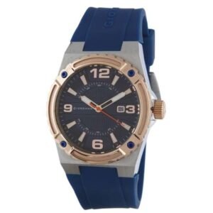 Giordano Blue Dial Blue Silicon Strap Men'S Watch 1868-02