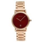 Giordano Analog Maroon Dial Women'S Watch - 2810-44
