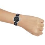 Casio Enticer Leather Band Women Black Watch A1149