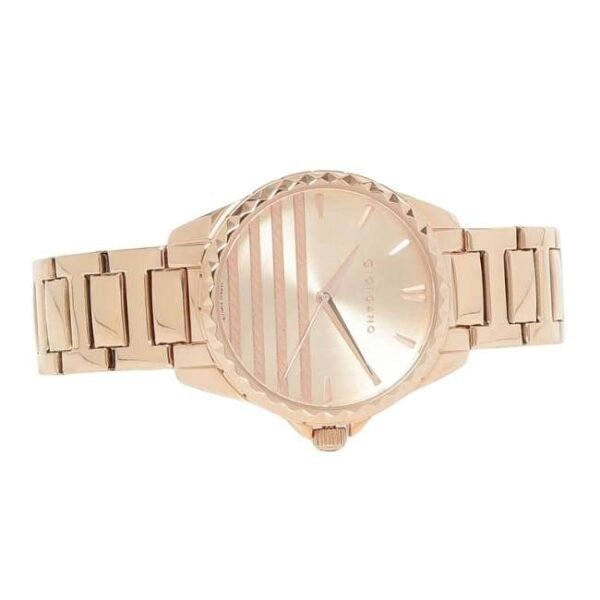 Giordano Womens Rose Gold Dial Analogue Metallic Watch - Gd-2036-33
