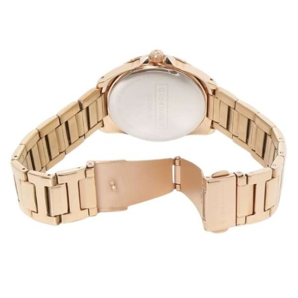Giordano Womens Rose Gold Dial Analogue Metallic Watch - Gd-2036-33