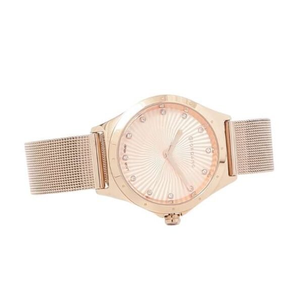 Giordano Womens Pink Dial Metallic Analogue Watch - Gd-2045-22