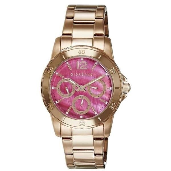 Giordano Multifunctional Pink Dial Women'S Watch - Gx2636-77