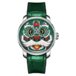 Lucky Harvey Fun Series Green Lion Dance Automatic Watch Lh/Gn/Ld-07