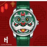 Lucky Harvey Fun Series Green Lion Dance Automatic Watch Lh/Gn/Ld-07