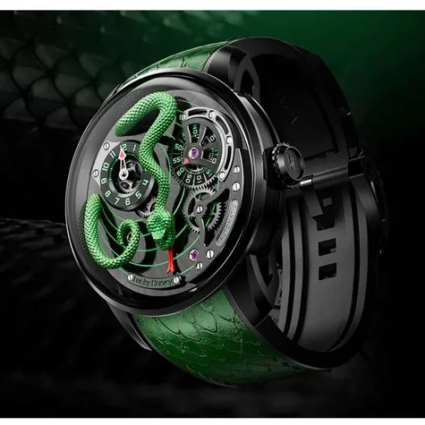Lucky Harvey Craftmanship Series Green Snake Automatic Watch Lh/Gn/Se-26