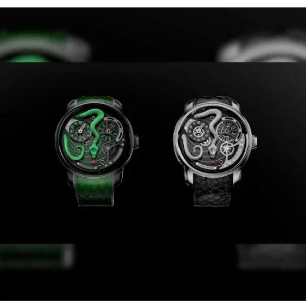 Lucky Harvey Craftmanship Series Green Snake Automatic Watch Lh/Gn/Se-26