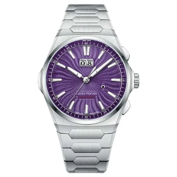 Lucky Harvey Sound Of Nature Purple Chiming Limited Edition Automatic Watch Lh/Pe/Cg-21