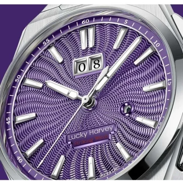 Lucky Harvey Sound Of Nature Purple Chiming Limited Edition Automatic Watch Lh/Pe/Cg-21