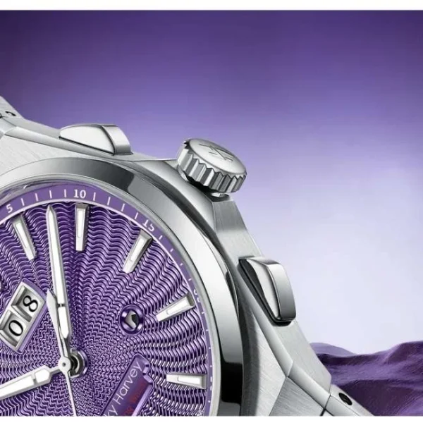 Lucky Harvey Sound Of Nature Purple Chiming Limited Edition Automatic Watch Lh/Pe/Cg-21