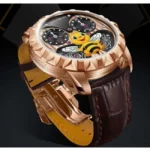 Lucky Harvey Fun Series Rose Gold Honey Bee Automatic Watch Lh/Rg/Be-02
