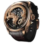 Lucky Harve Craftsmanship Series Rose Gold Dragon Automatic Watch Lh/Rg/Dn-33