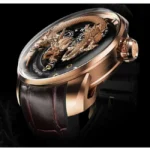 Lucky Harve Craftsmanship Series Rose Gold Dragon Automatic Watch Lh/Rg/Dn-33