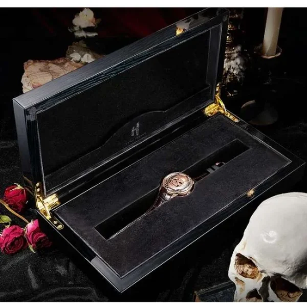 Lucky Harvey Craftmanship Series Rose Gold Skull Limited Edition Automatic Watch Lh/Rg/Sl-28