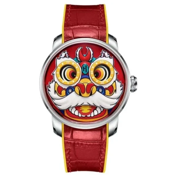 Lucky Harvey Fun Series Red Lion Dance Automatic Watch Lh/R/Ld-08