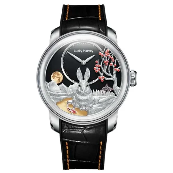 Lucky Harvey Craftmanship Series Silver Rabbit Limited Edition Automatic Watch Lh/S/Rt-23