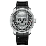 Lucky Harvey Craftmanship Series Silver Skull Limited Edition Automatic Watch Lh/S/Sl-29