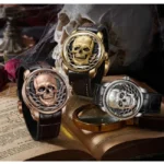 Lucky Harvey Craftmanship Series Silver Skull Limited Edition Automatic Watch Lh/S/Sl-29