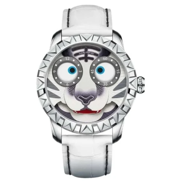 Lucky Harvey Fun Series White Tiger Limited Edition Automatic Watch Lh/W/T-17