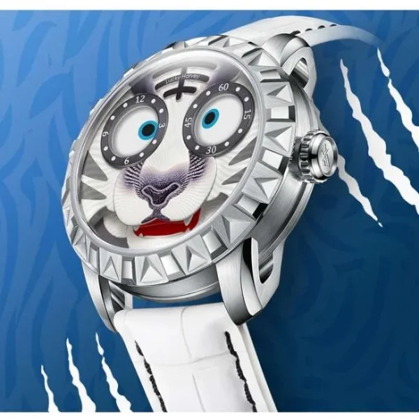 Lucky Harvey Fun Series White Tiger Limited Edition Automatic Watch Lh/W/T-17