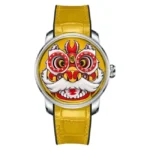 Lucky Harvey Fun Series Yellow Lion Dance Automatic Watch Lh/Y/Ld-09