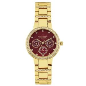 Giordano Multifunctional Red Dial Women'S Watch - P2053-22