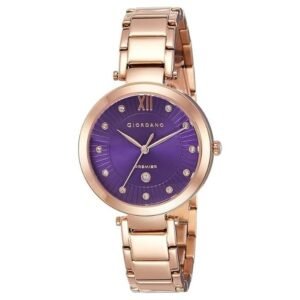 Giordano Analog Purple Dial Women'S Watch-P2056-77