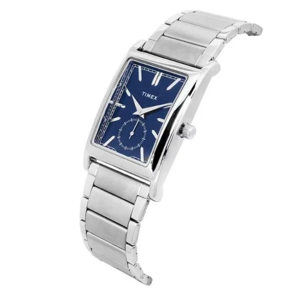 Timex Rene Retro Men Blue Dial Quartz Watch TW000L523