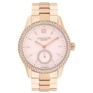 Coach Stainless Steel Rose Gold Women Watch 14504488