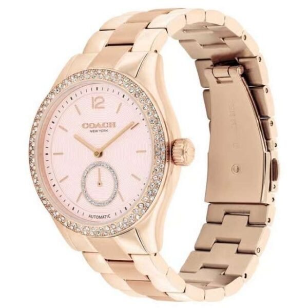 Coach Stainless Steel Rose Gold Women Watch 14504488