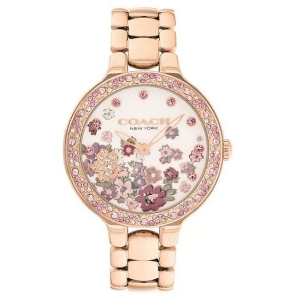 Coach Stainless Steel Rose Gold Women Watch 14504498