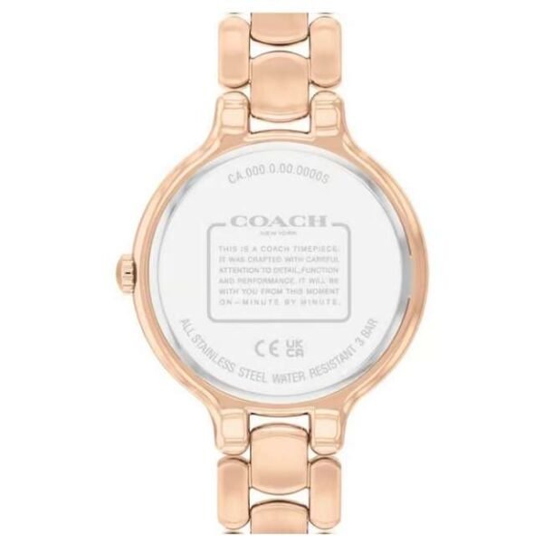 Coach Stainless Steel Rose Gold Women Watch 14504498