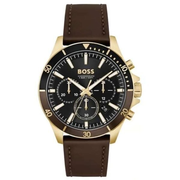 Boss Leather Black Men Watch 1514100