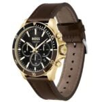 Boss Leather Black Men Watch 1514100