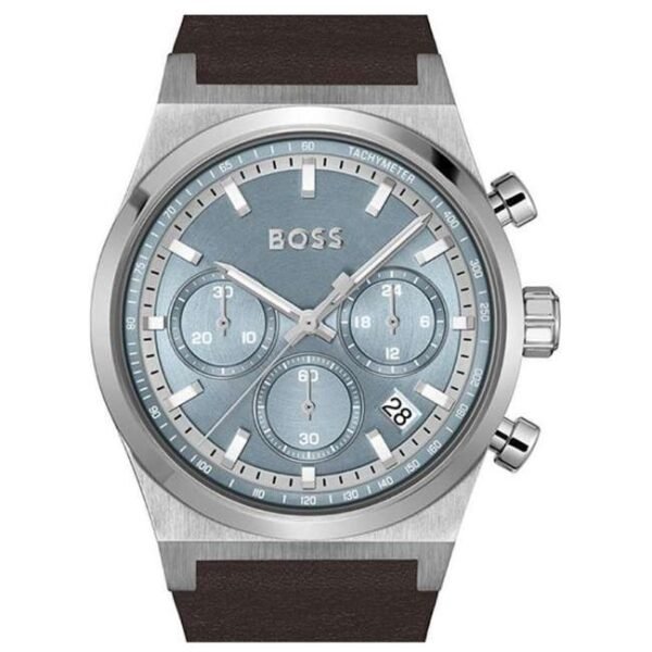 Boss Leather Blue Men Watch 1514219