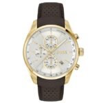 Boss Leather White Men Watch 1514225
