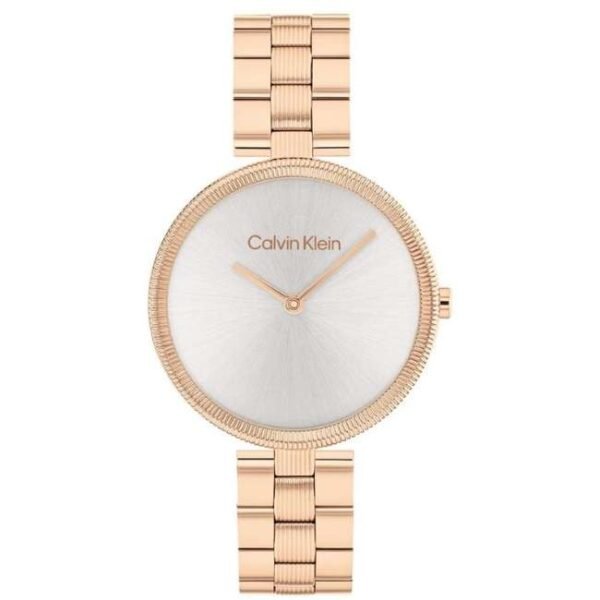 Calvin Klien Rose Gold Stainless Steel Women Watch 25100013