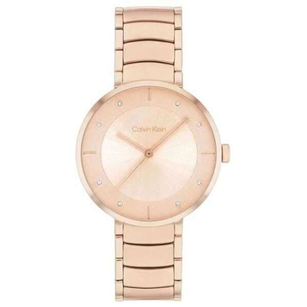 Calvin Klien Rose Gold Stainless Steel Women Watch 25100019
