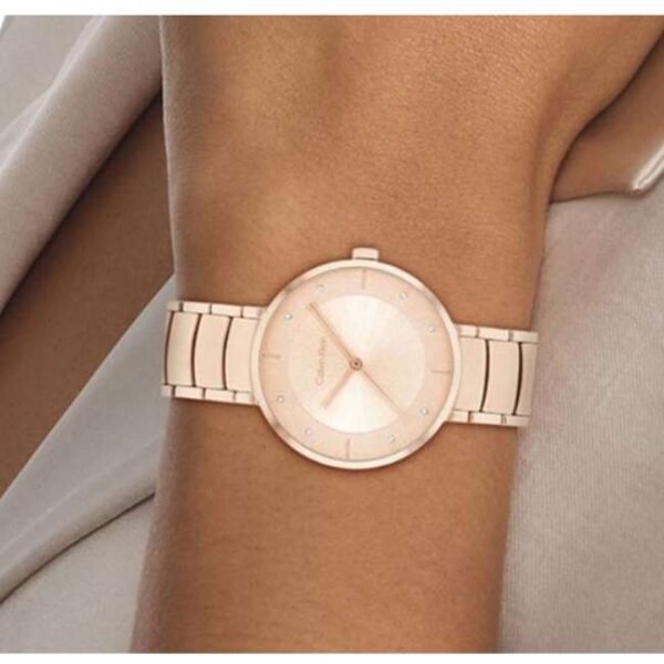 Calvin Klien Rose Gold Stainless Steel Women Watch 25100019