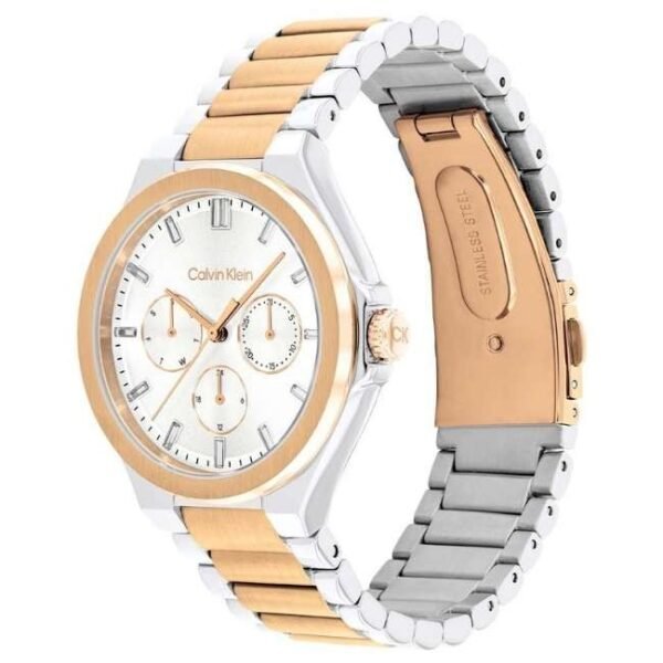 Calvin Klien Two Toned Stainless Steel Women Watch 25100052