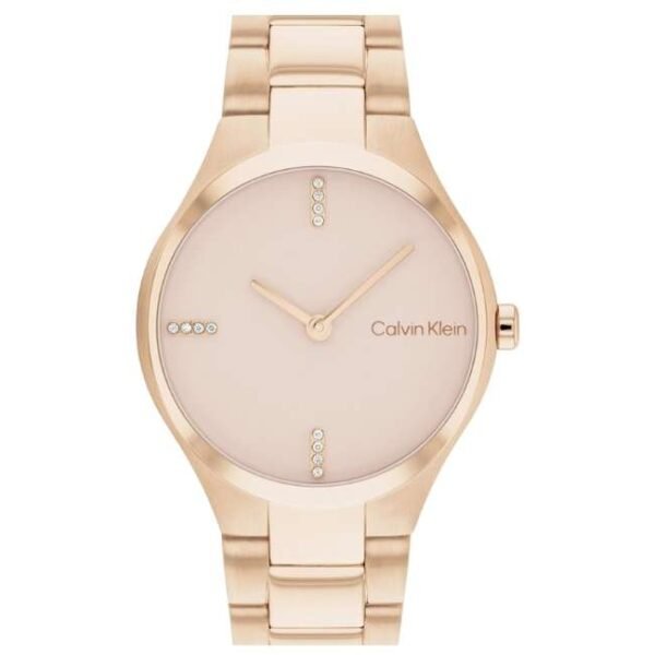 Calvin Klien Rose Gold Stainless Steel Women Watch 25200334
