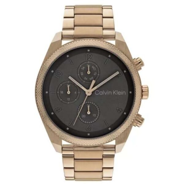 Calvin Klien Beige Stainless Steel Men Watch 25200357