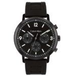 Calvin Klien Black Leather Men Watch 25200461