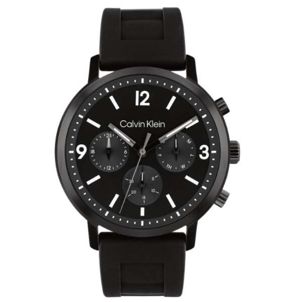 Calvin Klien Black Leather Men Watch 25200461