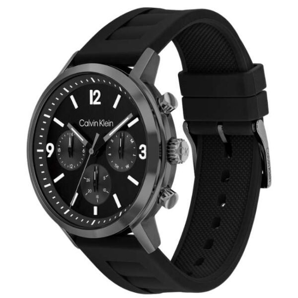 Calvin Klien Black Leather Men Watch 25200461