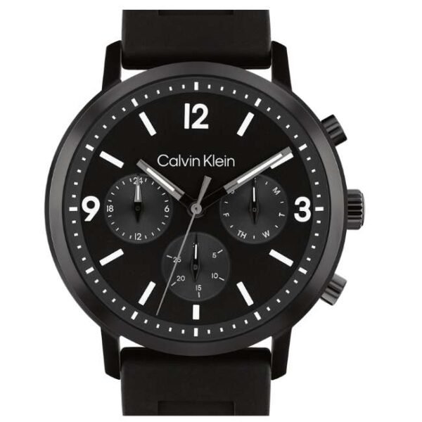 Calvin Klien Black Leather Men Watch 25200461