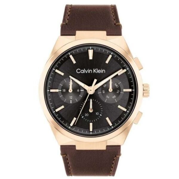 Calvin Klien Brown Leather Men Watch 25200507