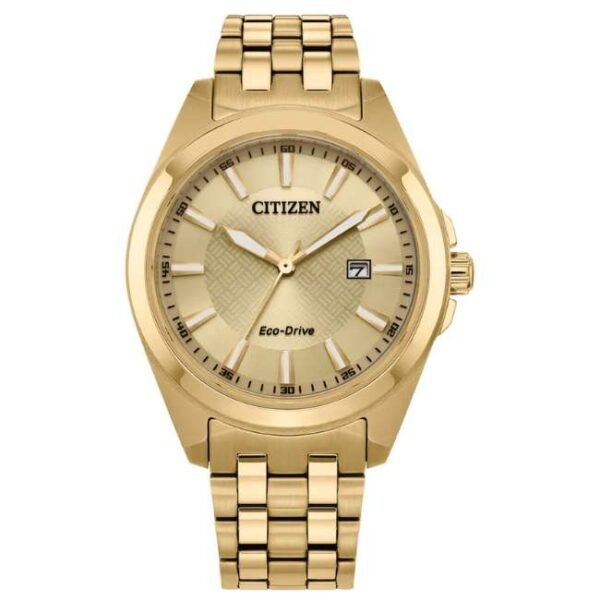 citizen stainless steel gold men watch bm7532-54p