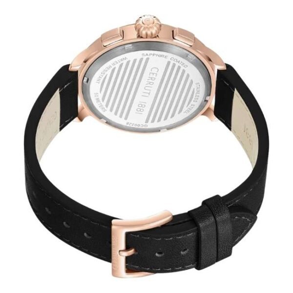 Cerruti Leather Black Men Watch CECIWGC0022803